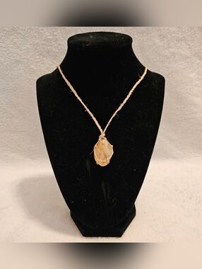 T/A Exclusive Handmade Hemp & Quartz Necklace